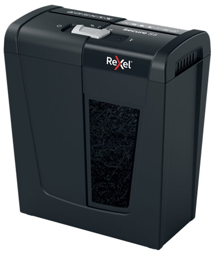 Rexel Уничтожитель документов Rexel Secure S5, 2 ур. секр, полосы 6 мм, 10л, скрепки, скобы