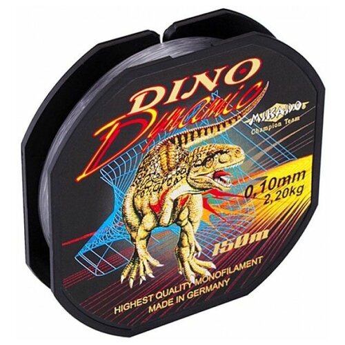 леска mikado dino 0 18 100м Mikado, Леска Dino Dynamic, 150м, 0.22мм, 6.4кг, арт. ZLA-022