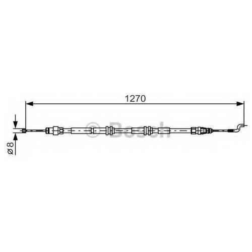 Трос ручного тормоза Bosch 1987482014