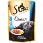 Sheba Pleasure Влажный корм для кошек с тунцом и лососем 24х85 г. (Пауч) (10161702) - изображение