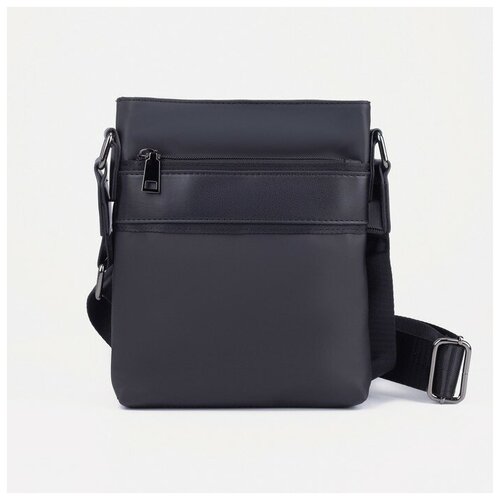 фото Сумка, отдел на молнии, 2 наружных кармана, водонепроницаемая, цвет чёрный нет бренда