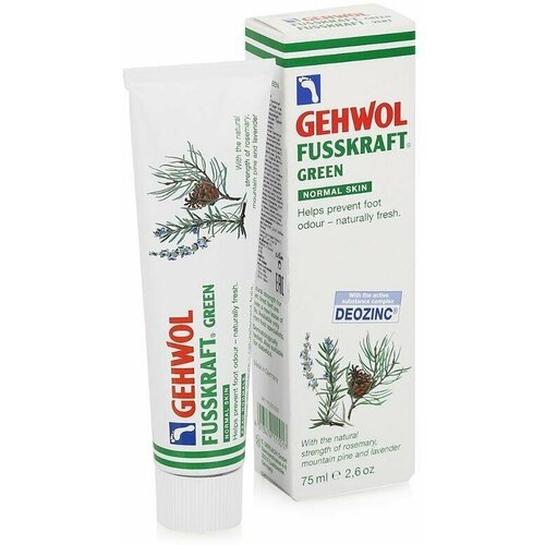 Gehwol Fusskraft Green Notmal Skin - Зеленый бальзам 125 мл gehwol бальзам для ног fusskraft green 125 мл 125 г