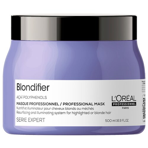 Маска L'Oreal Professionnel Serie Expert Blondifier Gloss для сияния осветленных и мелированных волос, 500 мл