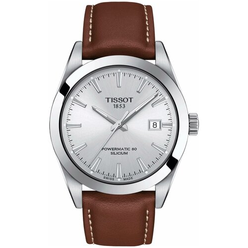 Наручные часы TISSOT T-Classic, серебряный мужские наручные часы tissot gentleman powermatic 80 silicium t1274071603100