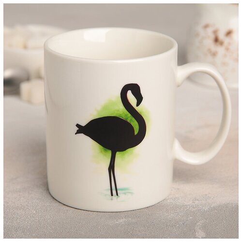 фото Кружка-хамелеон "фламинго" 320 мл, 11,8x8x9,5 см 4721627 сима-ленд