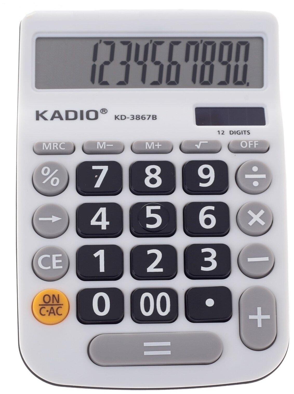Калькулятор настольный 12-разрядный 3867B двойное питание (1 шт.)