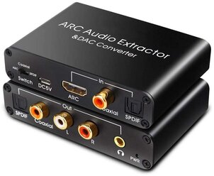 Конвертер ЦАП PALMEXX HDMI ARC Audio Extractor &DAC Converter (HDMI, Coaxial, SPDIF to AUX, L/R, Coaxial, SPDIF)