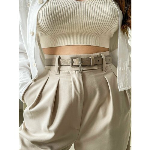 фото Ремень beautiful birds, размер 95, коричневый, бежевый