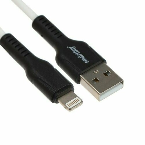 Кабель провод шнур для зарядки SLO S21 Lightning - USB 24 А 1 м зарядка передача данных белый 648₽