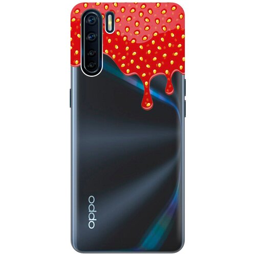 Силиконовый чехол на OPPO A91, Reno3, Оппо А91, Рено 3 с 3D принтом Jam прозрачный матовый чехол lazybones w для oppo a91 reno3 оппо а91 рено 3 с 3d эффектом черный