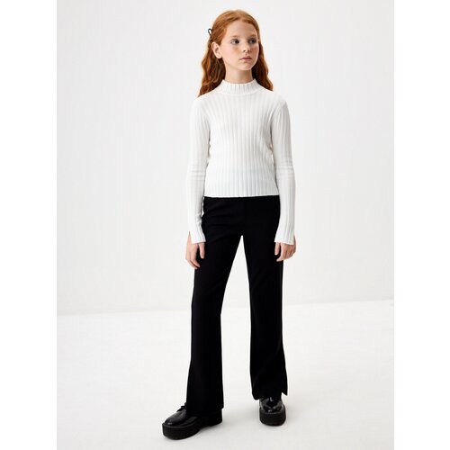 Школьные брюки  Sela, повседневный стиль, карманы, размер 122, черный