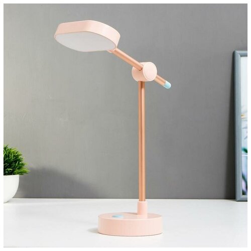 фото Лампа настольная сенсорная 16484/1pk led 3,5вт usb акб розовый 10х12х37,5 см 5503307 risalux