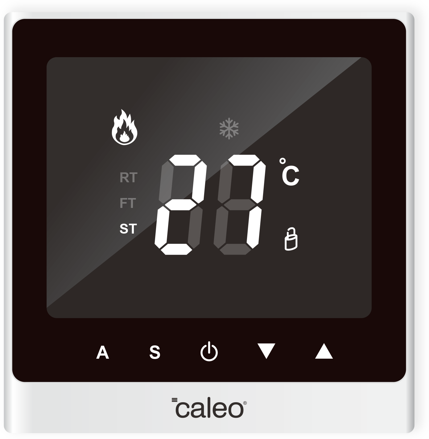 CALEO Терморегулятор CALEO С732 с LED дисплеем, белый