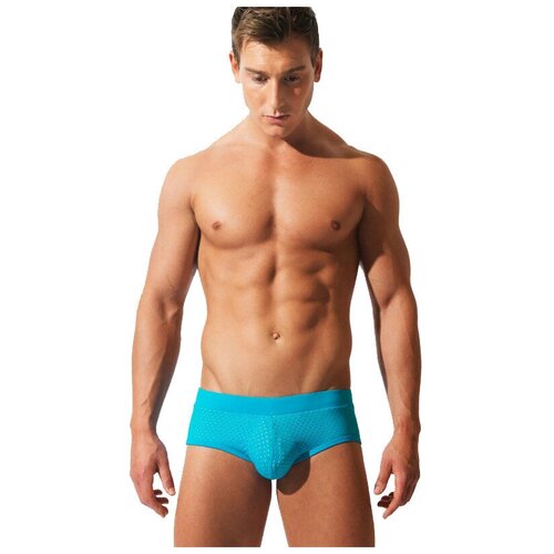 фото Плавки - брифы "full punch hole brief - aqua" / code22 / голубой / размер s