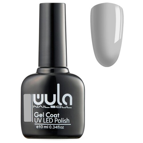 WULA гель-лак для ногтей Gel Coat, 10 мл, 42 г, 505 разбеленный серый голографическое гель лаковое покрытие wula nailsoul holographic gel coat 10 мл