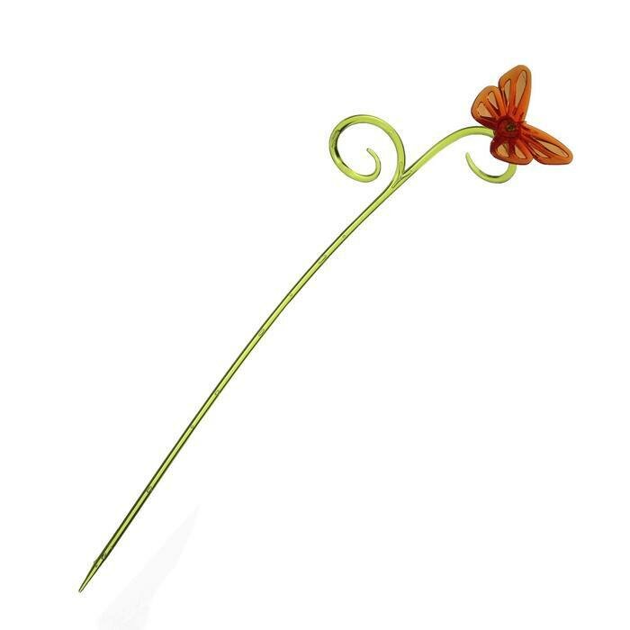 Поддержка для орхидей, высота39 см, пластик, "Бабочка"