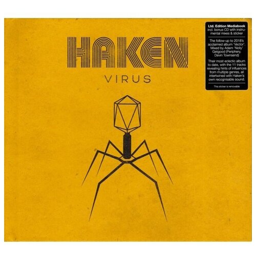 HAKEN VIRUS Limited Mediabook Sticker CD