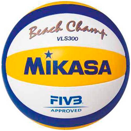 Мяч волейбольный MIKASA Beach Champ, офиц. мяч FIVB синтетическая кожа, маш./ш, VLS300 профессиональный мяч для волейбола из пу для мужчин и женщин тренировочный мяч официальный размер для прикосновения веса пляжного волей