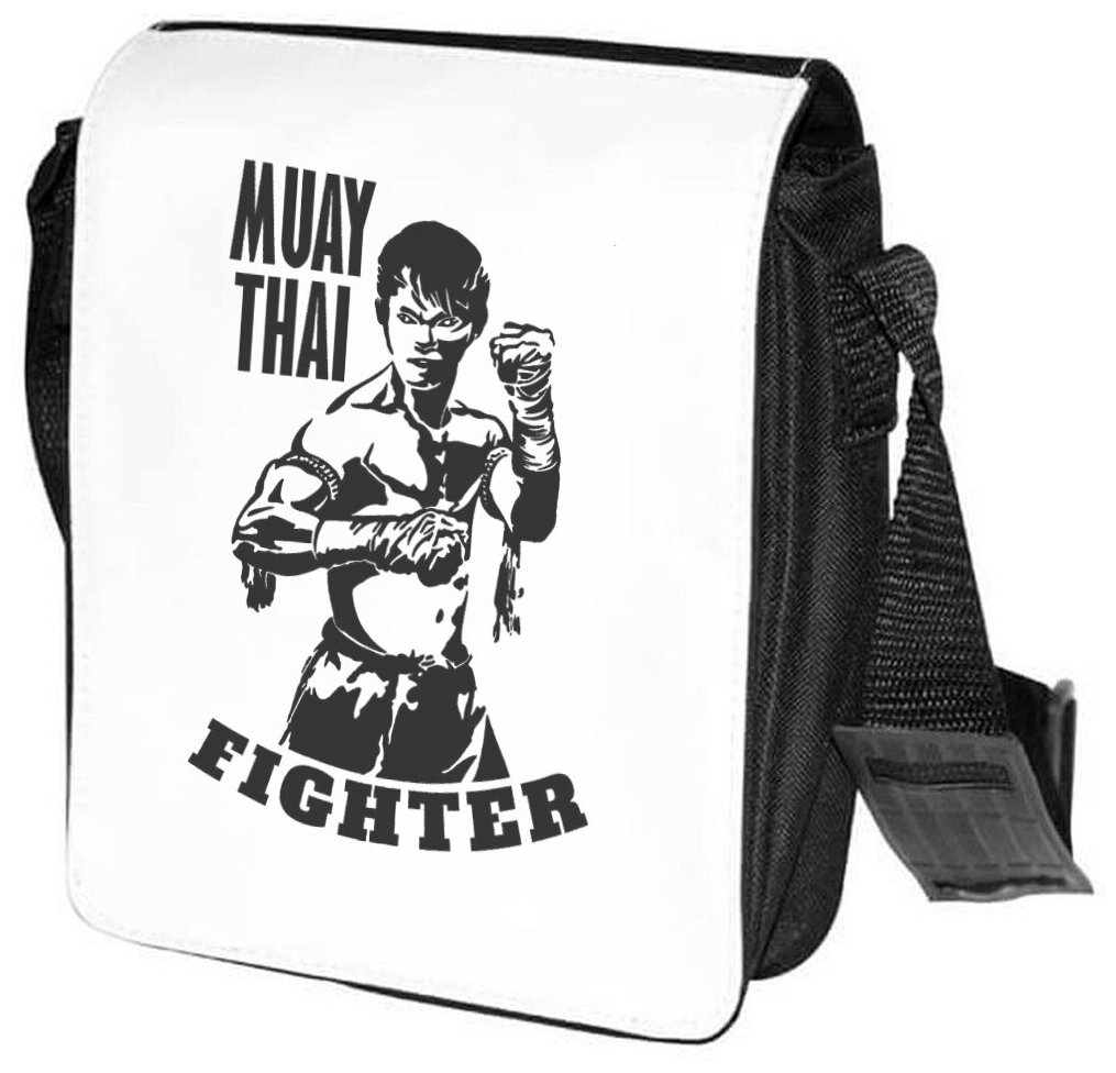 Сумка на плечо CoolPodarok Muay thai fighter (Боец тайского бокса) 
