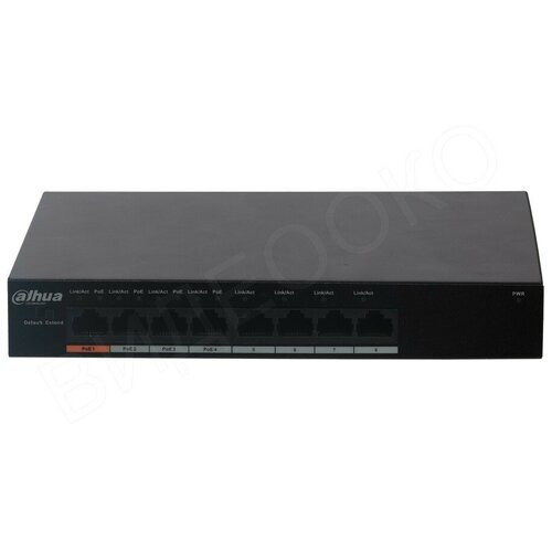 Коммутатор EZ-388ET-60 8 портовый с 4-мя PoE портами неуправляемый 380000₽