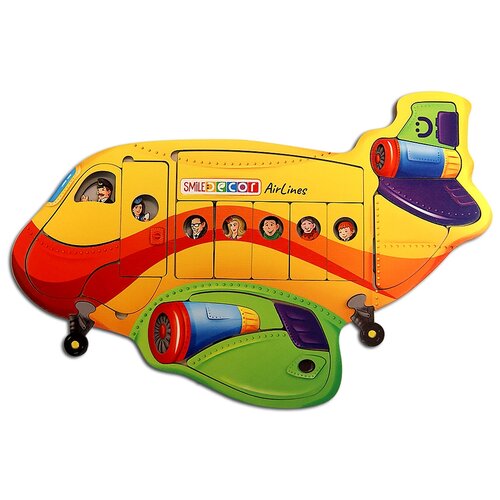 Рамка-вкладыш SmileDecor Воздушный лайнер (П1017), 44 дет., разноцветный