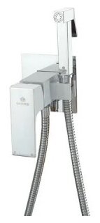 Ganzer Смеситель встраиваемый с гигиеническим душем Ganzer GZ28057F белый/хром