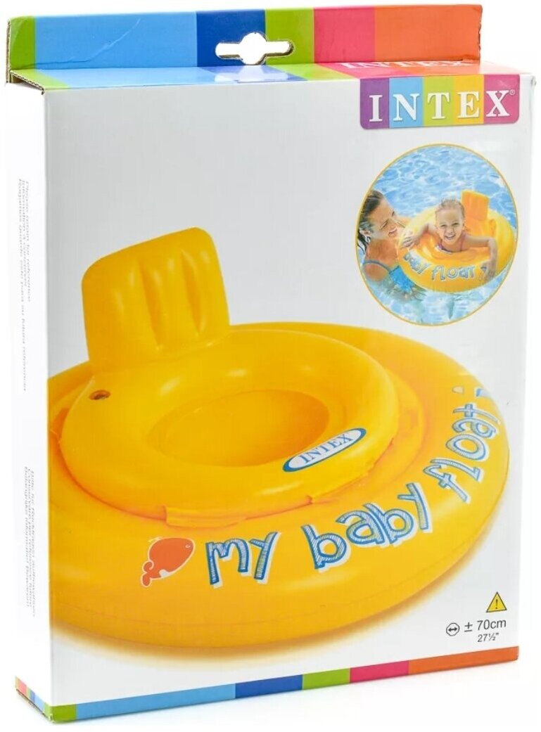 Надувные водные ходунки Intex My Baby Float 56585, желтый