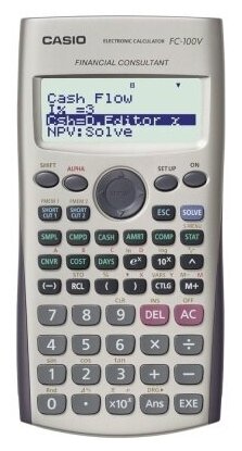 Калькулятор финансовый Casio FC-100V (FC-100V-S-EH)