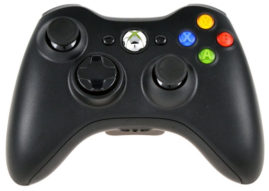 Б/У и уценка Комплект Microsoft Xbox 360 Wireless Controller, черный, 1 шт. — купить в интернет