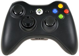 Комплект Microsoft Xbox 360 Wireless Controller, черный, 1 шт.
