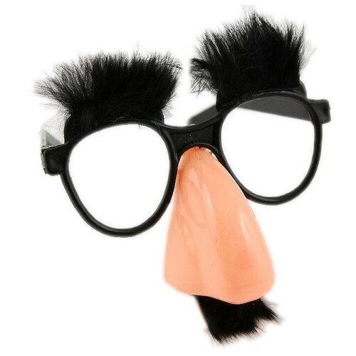карнавальные очки с усами и бровями очки старика Очки-маска с бровями и усами