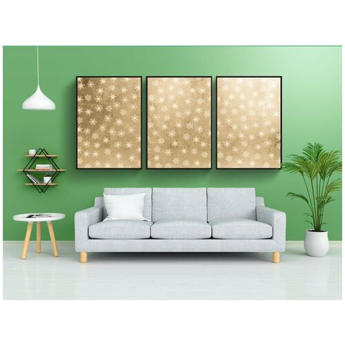 фото Набор модулных постеров для интерьера "задний план, зимний, винтаж" 60x90 см. в тубусе, без рамки lotsprints