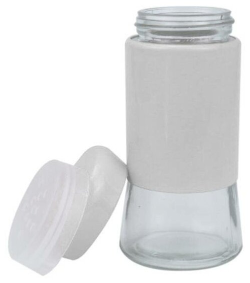 Солонка перечница емкость для соли и специй с крышкой 11 см белый