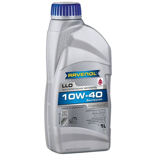 RAVENOL Масло моторное Ravenol Llo SAE, 10W-40, полусинтетическое, 20L 4014835774728