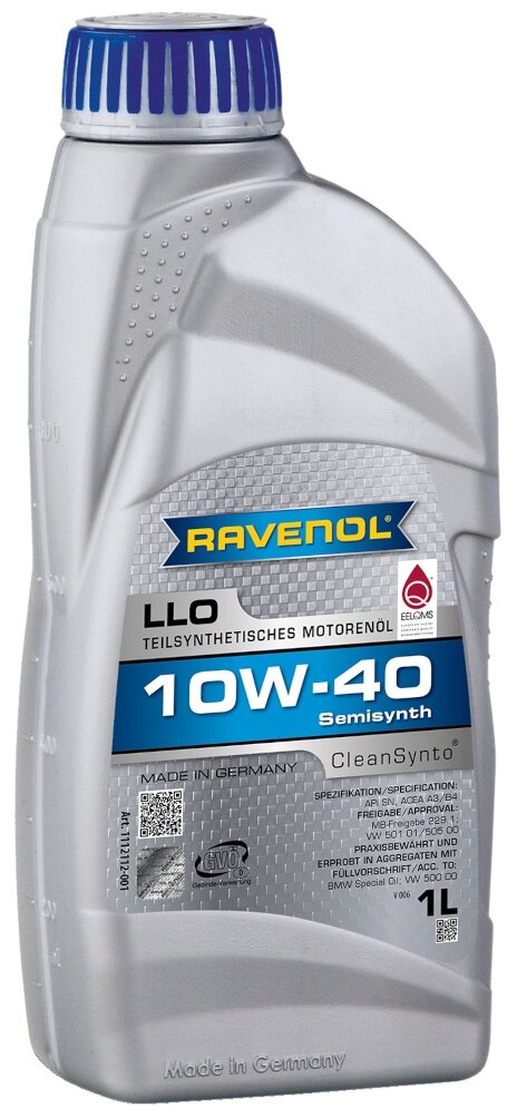 LLO 10W-40 полусинтетика 10W-40 1 л.