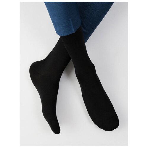 Носки Omsa, 3 уп., размер 45-47, черный комплект 3 пары носки мужские гранд zcmr97 в сеточку из мерсеризованного хлопка кремовый 27