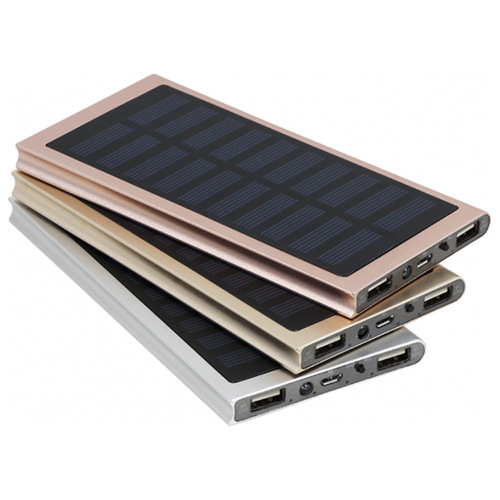 фото Внешний аккумулятор power bank keyway солнечная батарея 10000 мач, черный