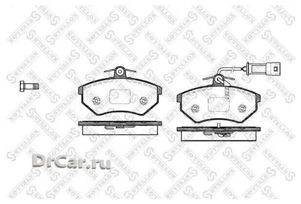 Колодки тормозные передние Audi A4 1.6 1.9TD 95, VW Passat 1.8-2.0 1.9TDi 88-96