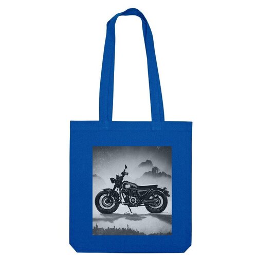 Сумка шоппер Us Basic, синий сумка мотоцикл зеленый