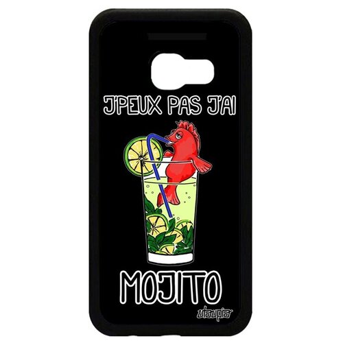 фото Красивый чехол на телефон // galaxy a3 2017 // "не могу - у меня мохито!" крутой надпись, utaupia, черный