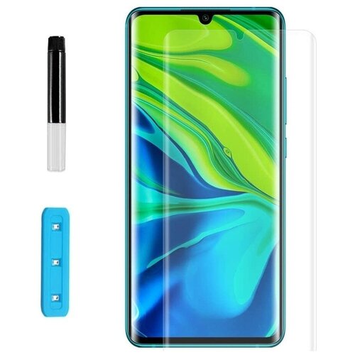 фото Защитное стекло с ультрафиолетом для xiaomi mi note 10 pro чехлы и стекла