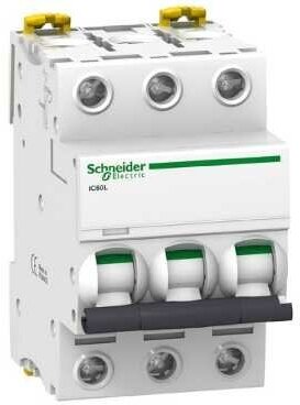 Schneider Electric Acti 9 iC60L Автоматический выключатель 3P 6A (B) A9F93306