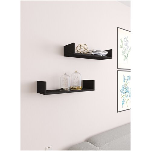 Полка навесная настенная подвесная для книг и цветов в комнату детскую кухню