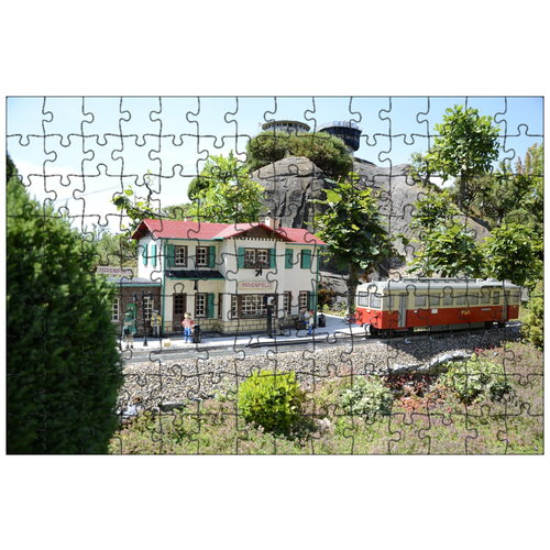 фото Магнитный пазл 27x18см."legoland, станция, свободное время" на холодильник lotsprints