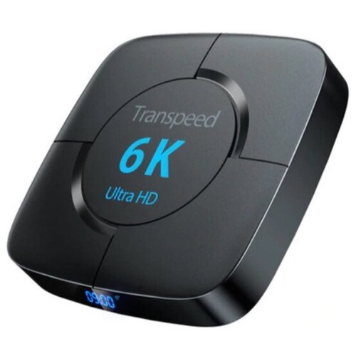 ТВ-приставка Transpeed 6K A10 2G/16Gb, черный тв приставка transpeed allwinner h618 4 32gb с голосовым управлением