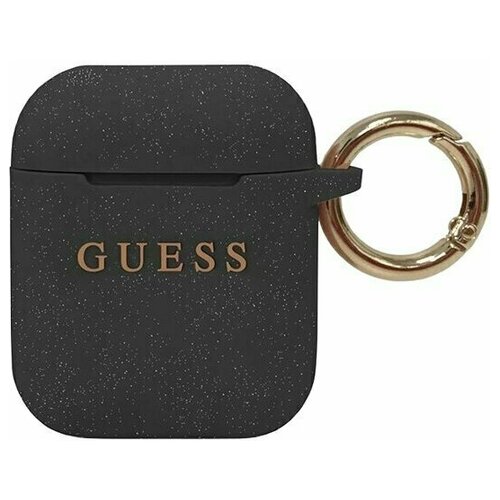 фото Чехол guess cg mobile (guaccsilglbk) для airpods (black)