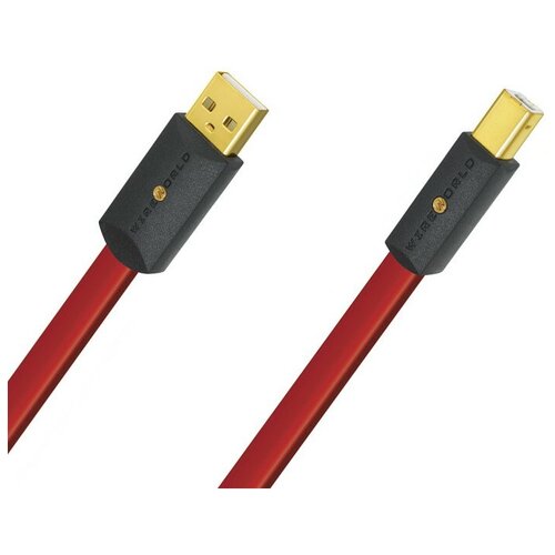 USB кабель Wireworld Starlight 8 USB 2.0 A-B Flat Cable 1.0m разъем банана wireworld bansutm08 uni term banana silver 8 штук