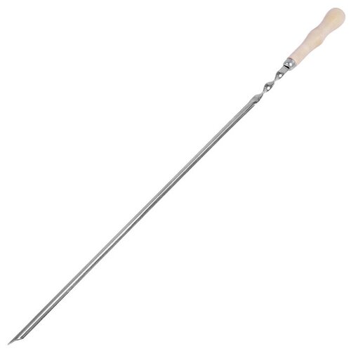 Шампур уголком с деревянной ручкой, 610 х 10 х 1,5 мм./В упаковке шт: 1