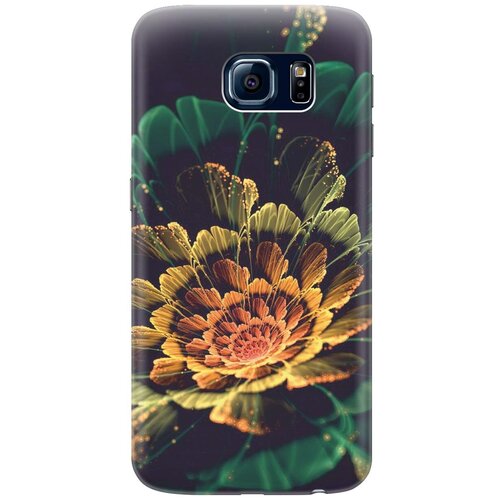 фото Re:pa накладка transparent для samsung galaxy s6 с принтом "красивый цветок"