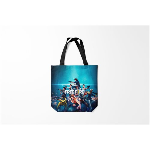 фото Сумка-шоппер / 40х40 см / геймерам / garena free fire burnettie